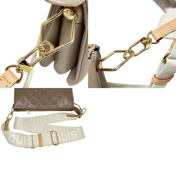 Louis Vuitton Coussin PM Lambskin Shoulder Bag Taupe - Picture 8 of 8